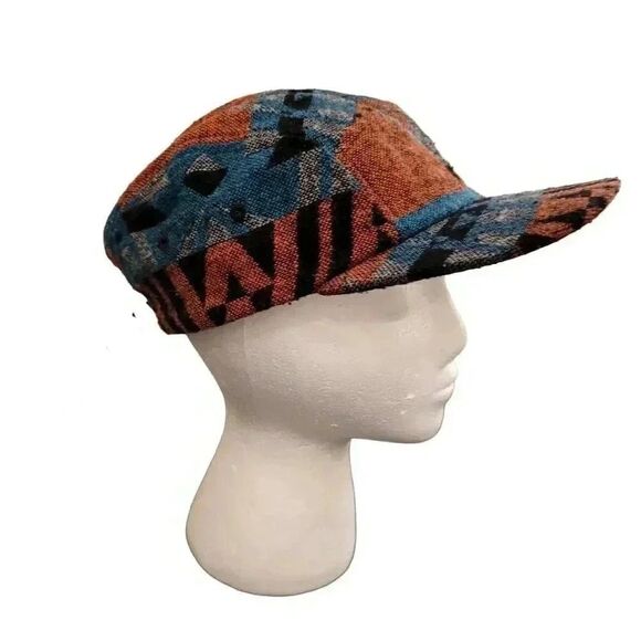 Carbon Men's Black/Orange/Blue Poly/Wool Adj Cap - Picture 1 of 10